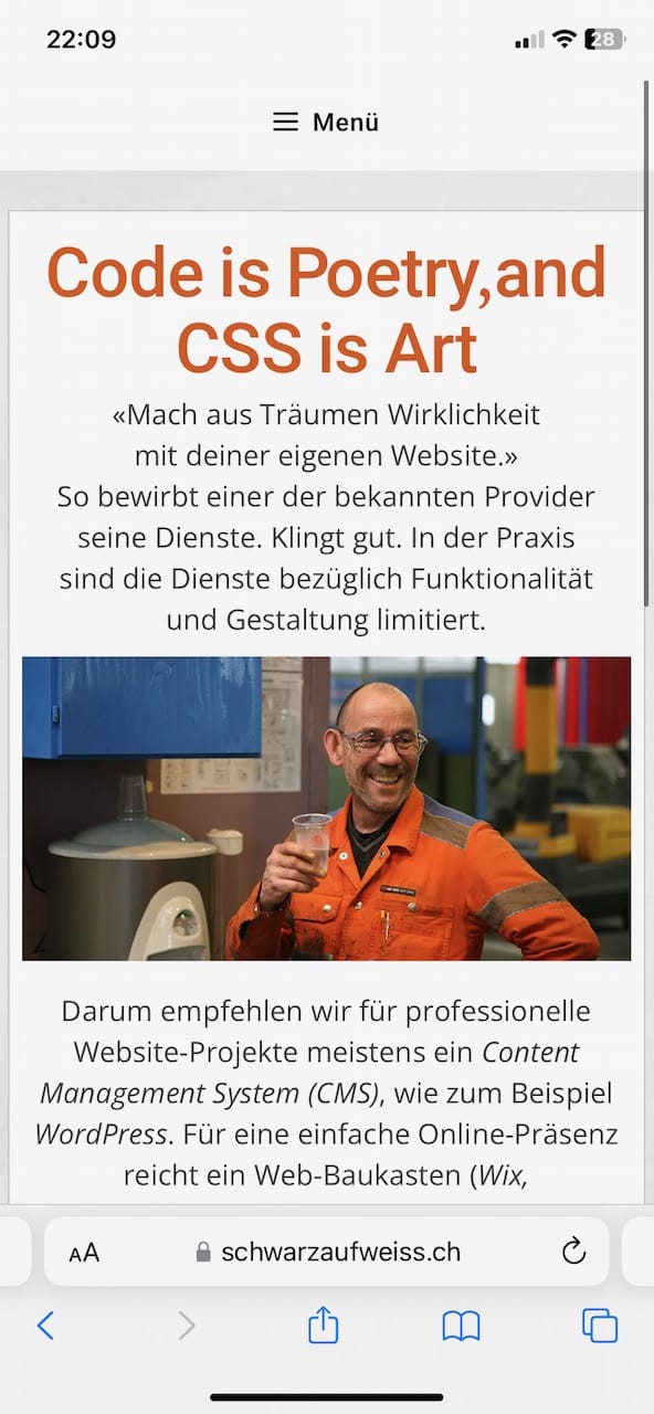 support page on iphone